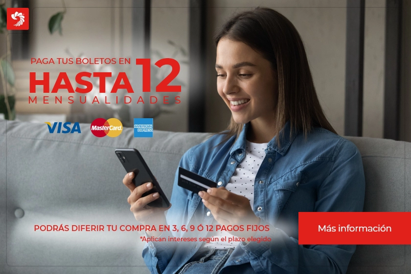 Difiere tus pagos hasta 12 meses