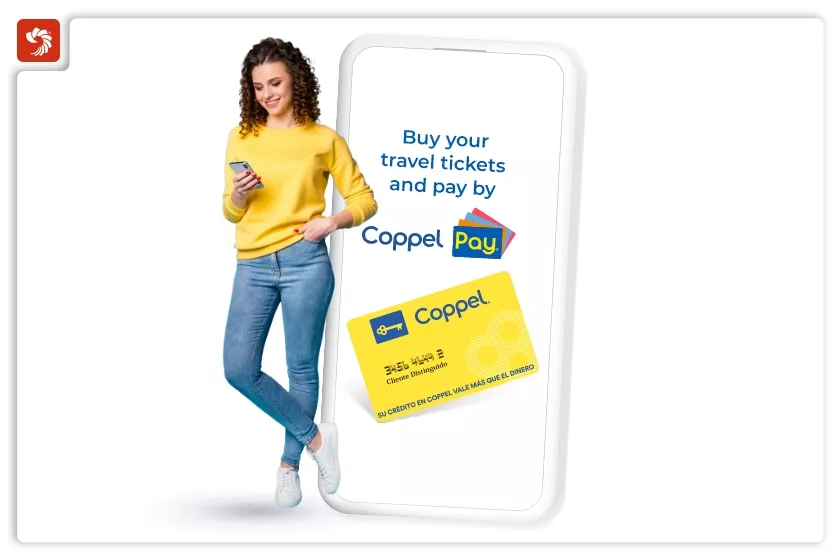 Buy your travel tickets and pay by Coppel pay!